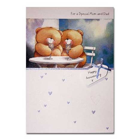 Mum & Dad Anniversary Forever Friends Card